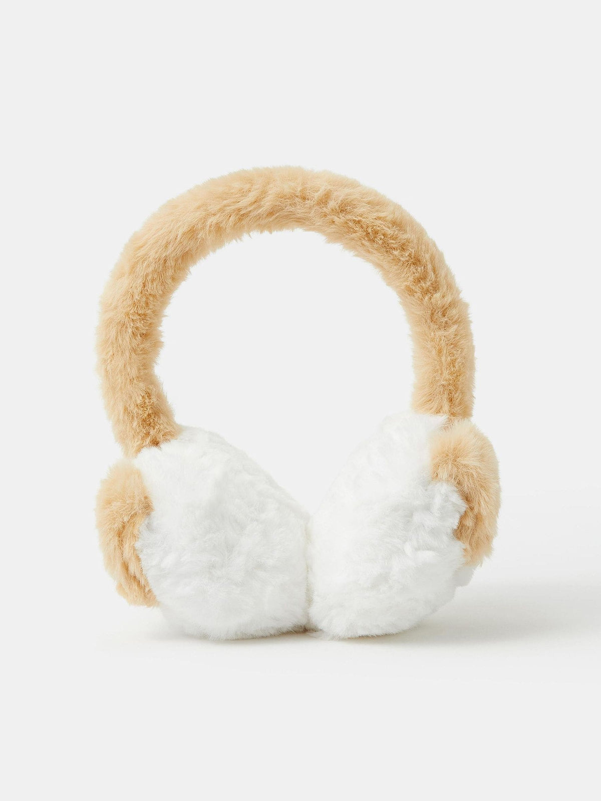 Angels By Accessorize White Fluffy Dog Ear Muffs - image 1