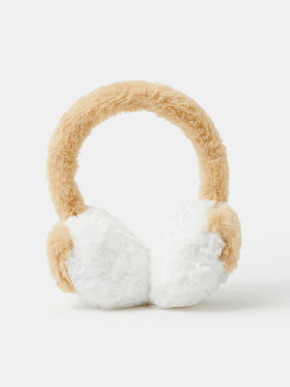 Angels By Accessorize White Fluffy Dog Ear Muffs - image 1