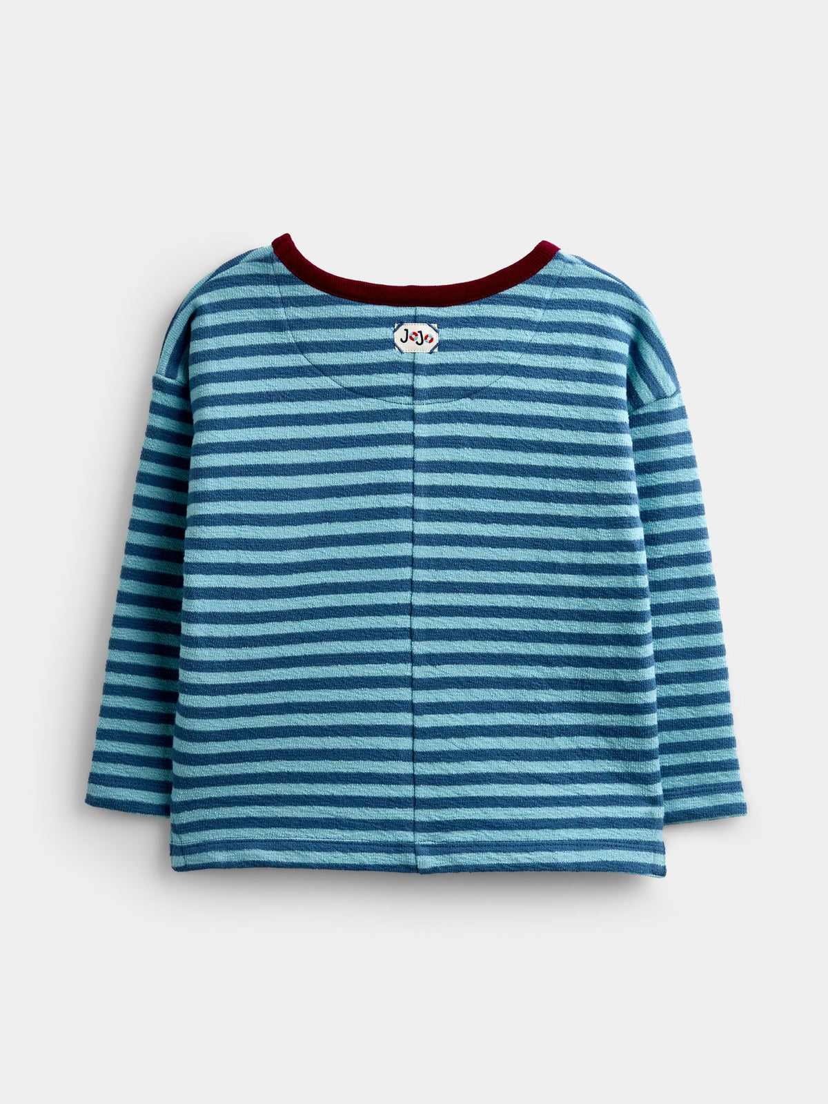 JoJo Maman Bébé Blue Stripe Seagull Appliqué Long Sleeve Top - image 2