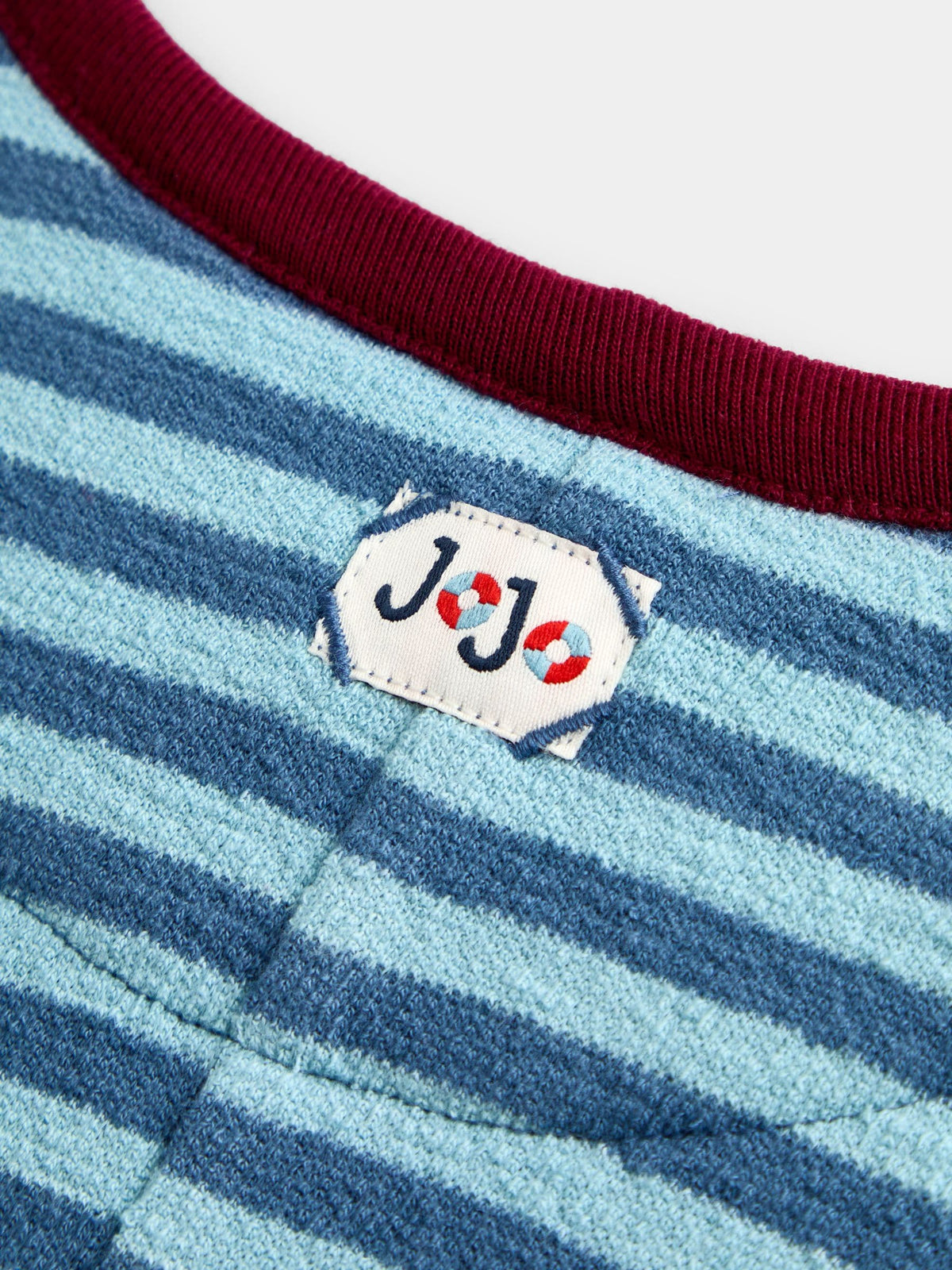 JoJo Maman Bébé Blue Stripe Seagull Appliqué Long Sleeve Top - image 4