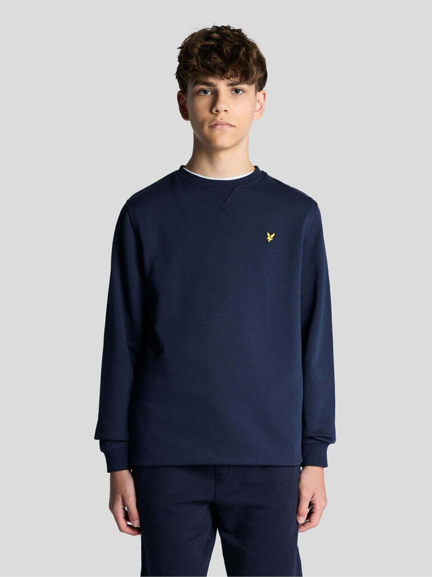 Dsiney Kidz - Lyle & Scott Navy Blue Crew Neck Boys Sweatshirt image 1