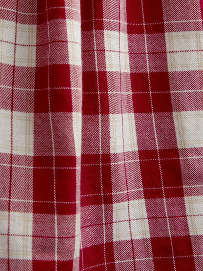 JoJo Maman Bébé Red Tartan Check Embroidered Collar Dress - image 6