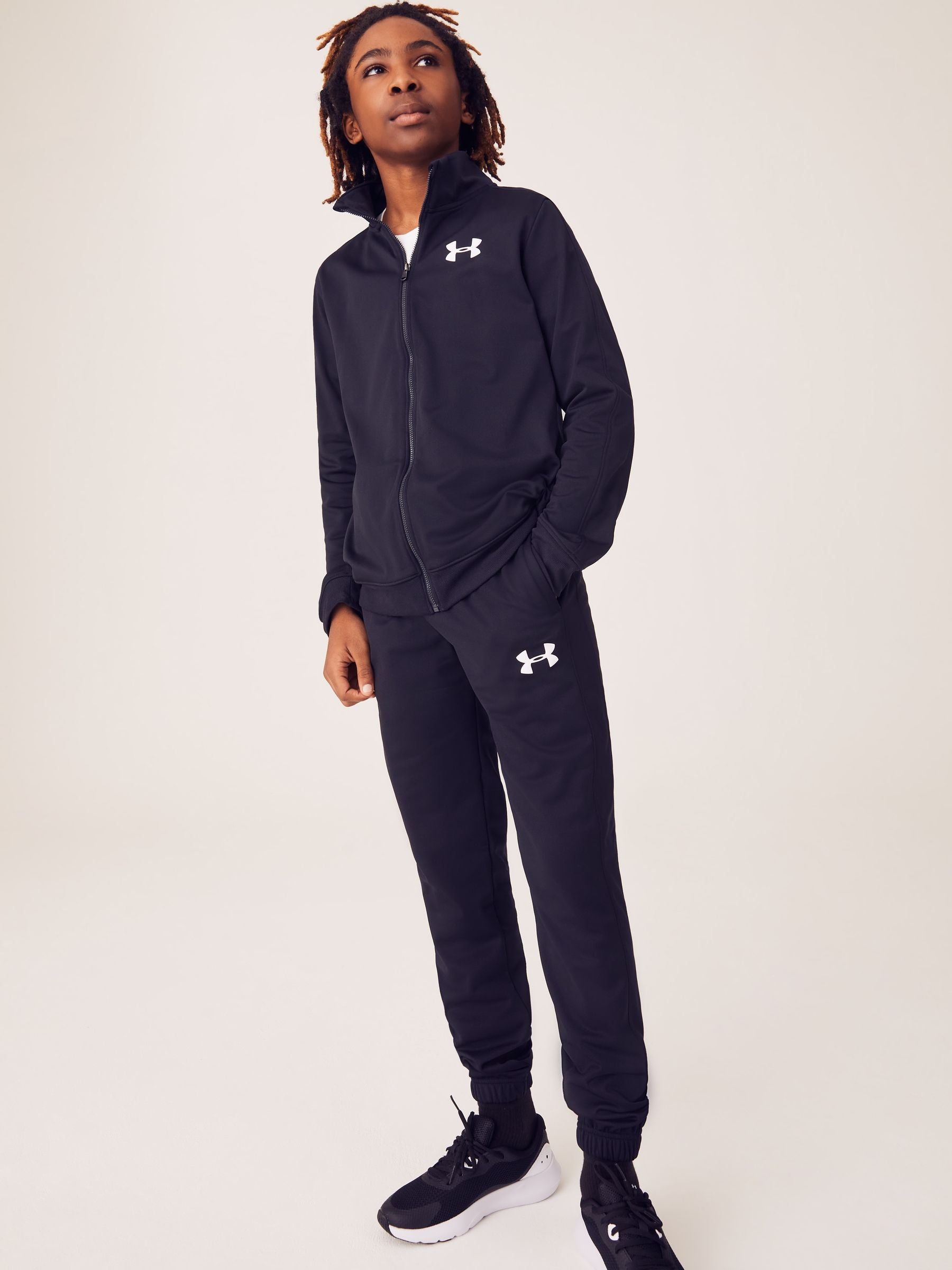 Dsiney Kidz - Under Armour Black/White Knit Tracksuit image 1