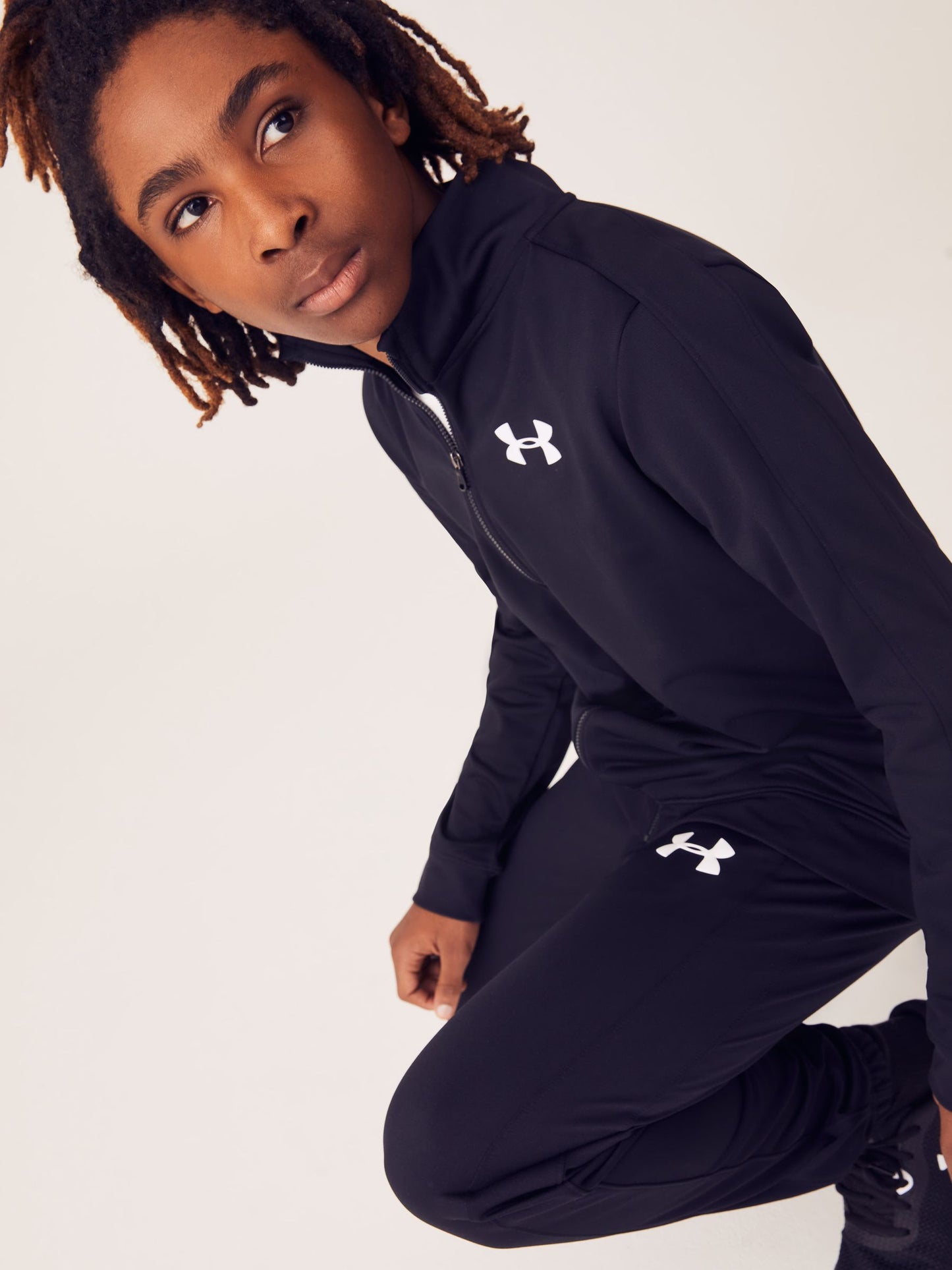 Dsiney Kidz - Under Armour Black/White Knit Tracksuit image 4