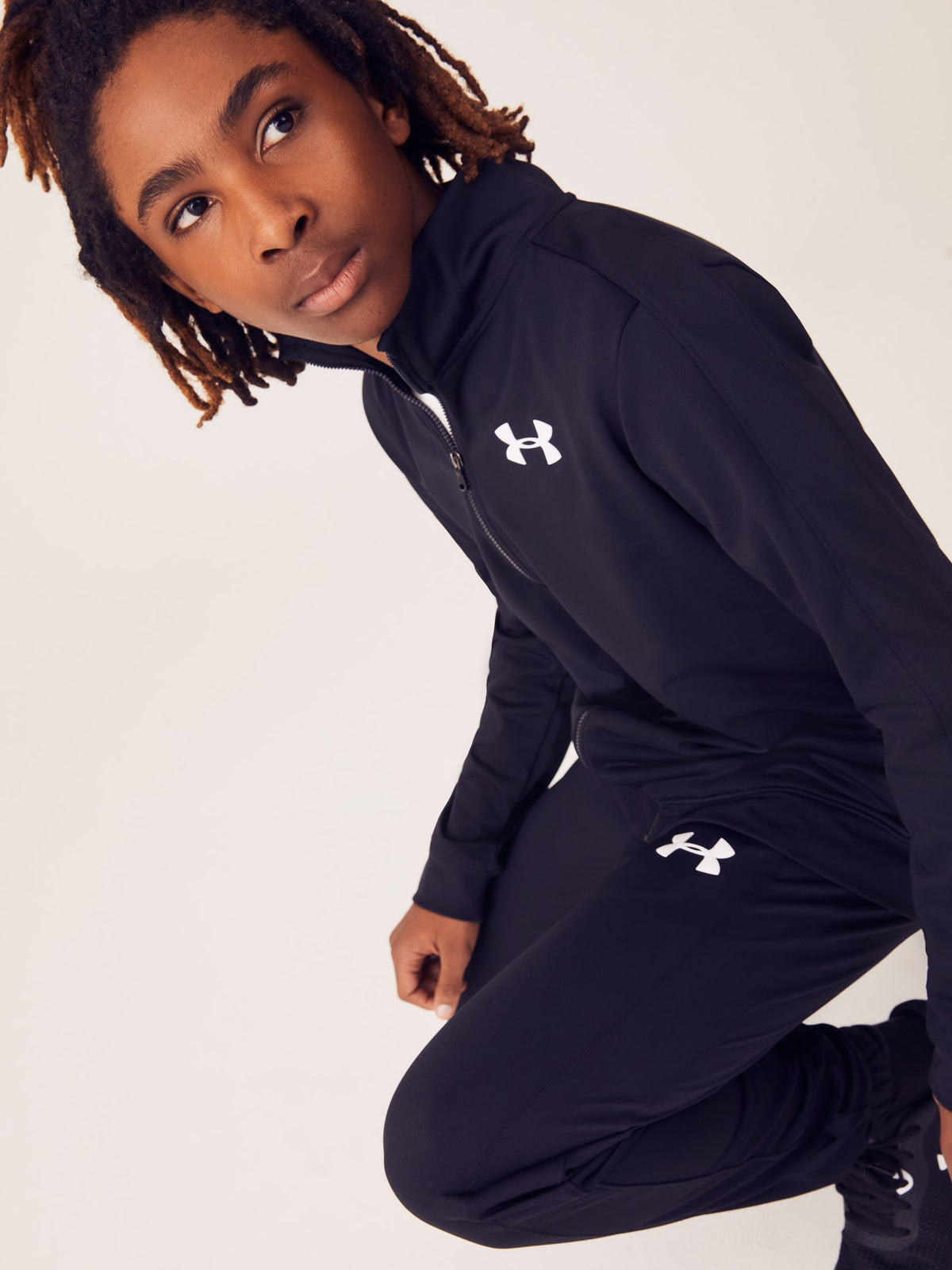 Dsiney Kidz - Under Armour Black/White Knit Tracksuit image 4