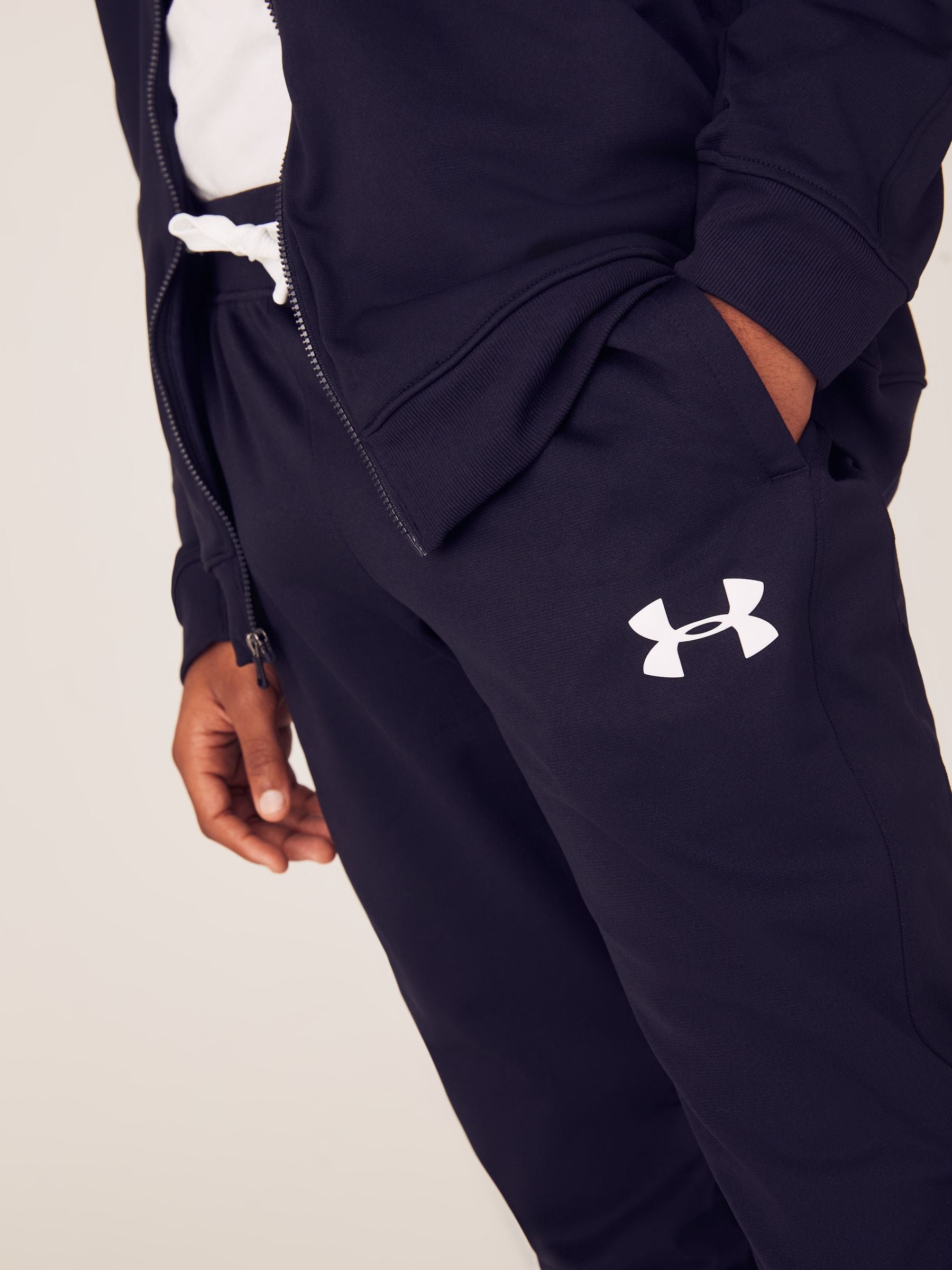 Dsiney Kidz - Under Armour Black/White Knit Tracksuit image 5