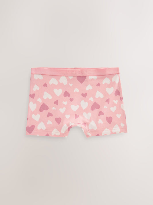 Pink Short Briefs 5 Pack (2-16yrs) image 2