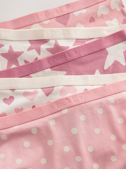 Pink Short Briefs 5 Pack (2-16yrs) image 8