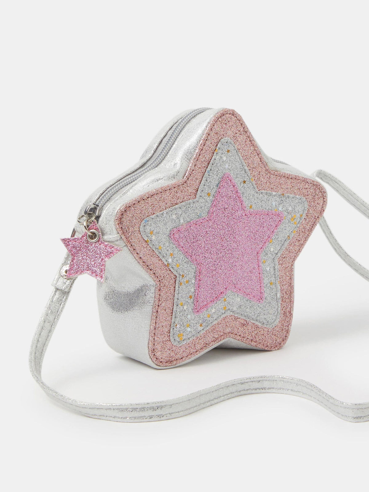 Angels By Accessorize Pink Metallic Star Cross-Body Bag - image 2