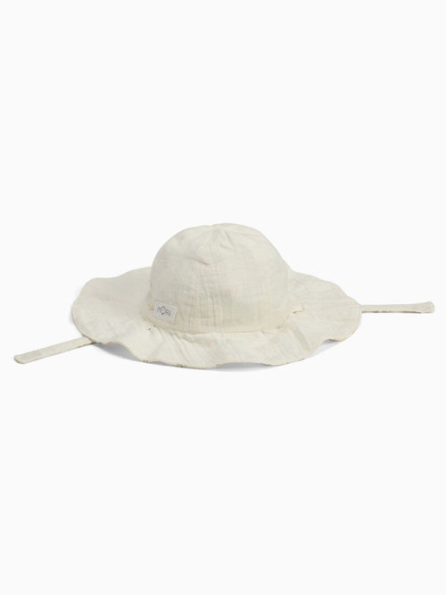 MORI Cream Floral Muslin Reversible Floppy Hat image 1