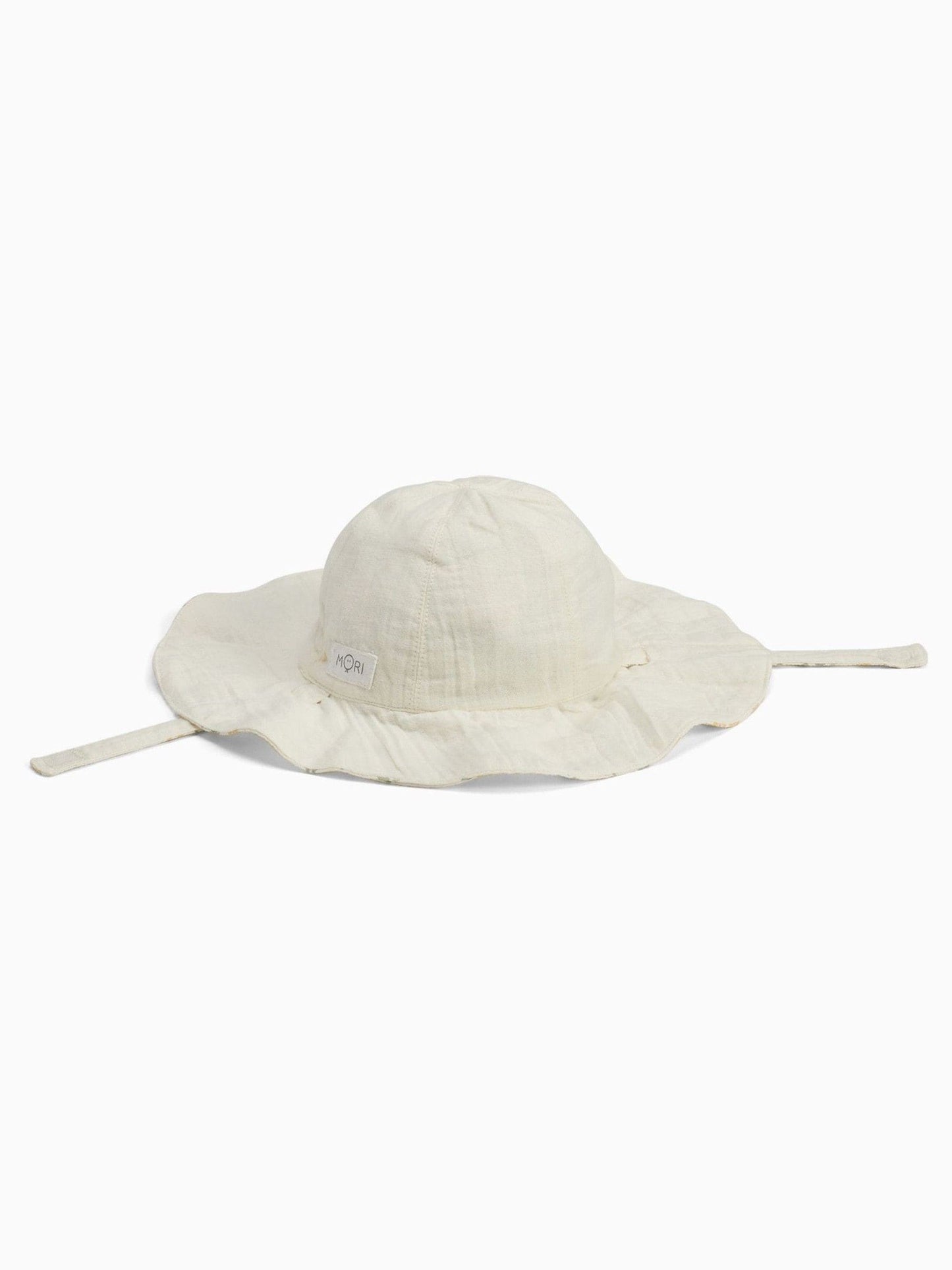MORI Cream Floral Muslin Reversible Floppy Hat image 1