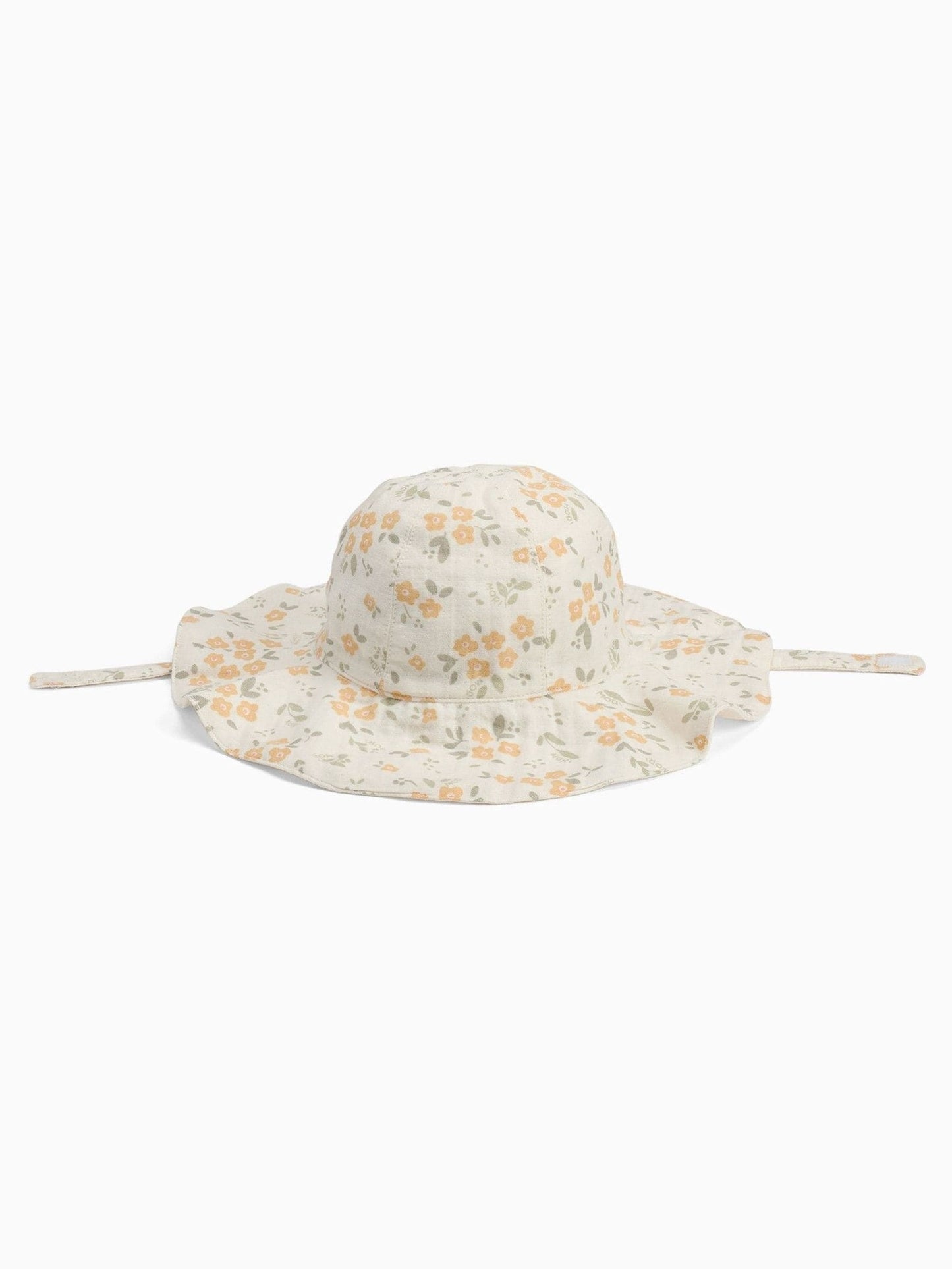 MORI Cream Floral Muslin Reversible Floppy Hat image 2