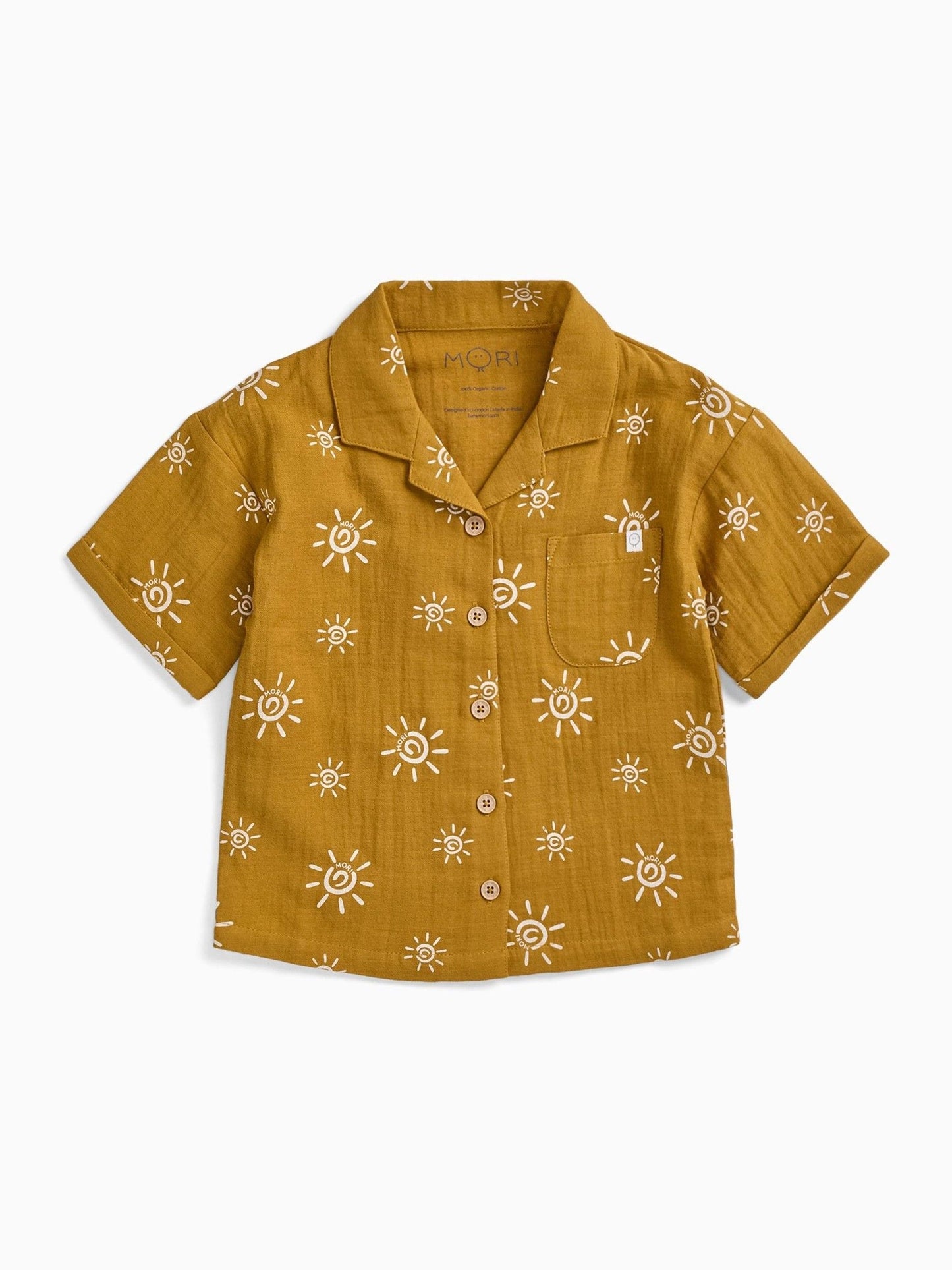 Dsiney Kidz - MORI Yellow Sun Muslin Shirt image 3