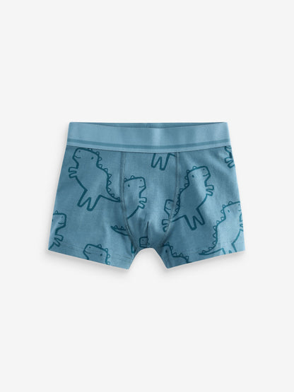Dsiney Kidz - Linear Dino Print Junior Pattern Trunks 5 Pack (1.5-16yrs) image 2