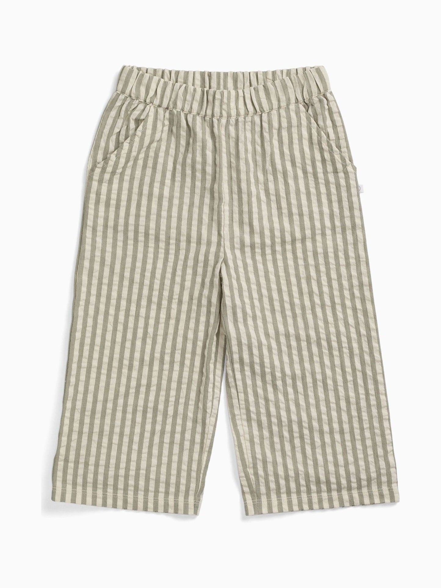 MORI Grey Stripe Seersucker Trousers image 2