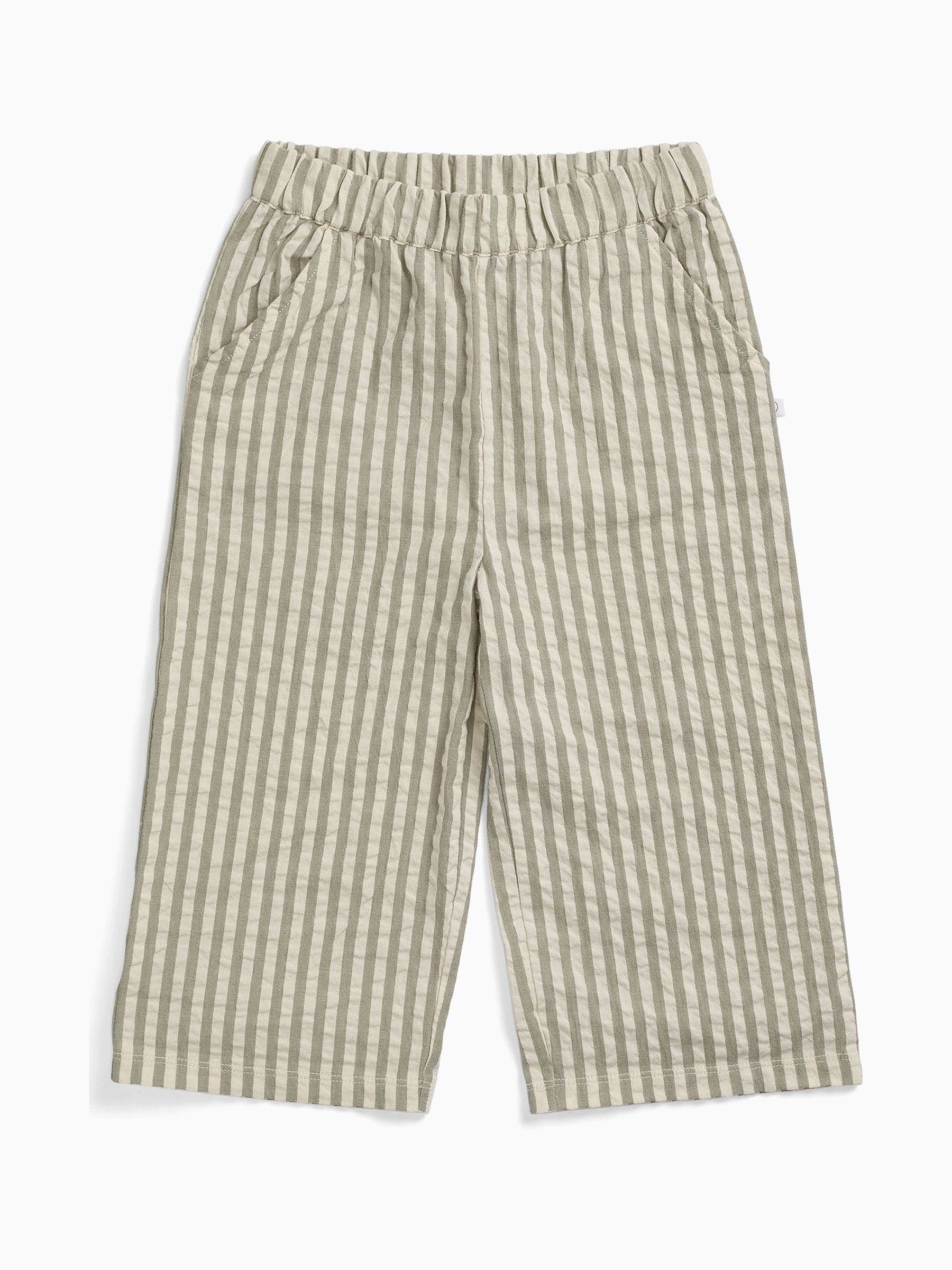 MORI Grey Stripe Seersucker Trousers image 2