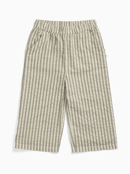 MORI Grey Stripe Seersucker Trousers image 2