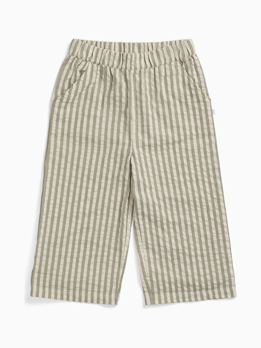 MORI Grey Stripe Seersucker Trousers image 2