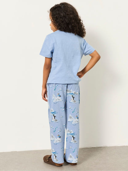 FatFace Kids Light Blue Puffin Pyjama Set (3-12yrs) - image 2