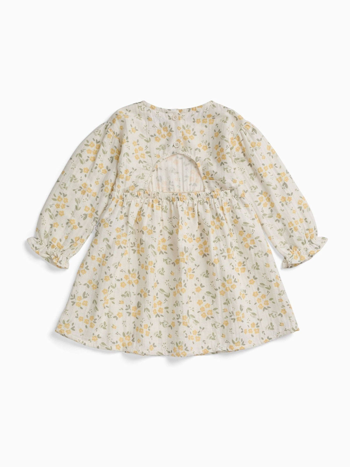Dsiney Kidz - MORI Cream Floral Muslin Long Sleeve Dress image 6
