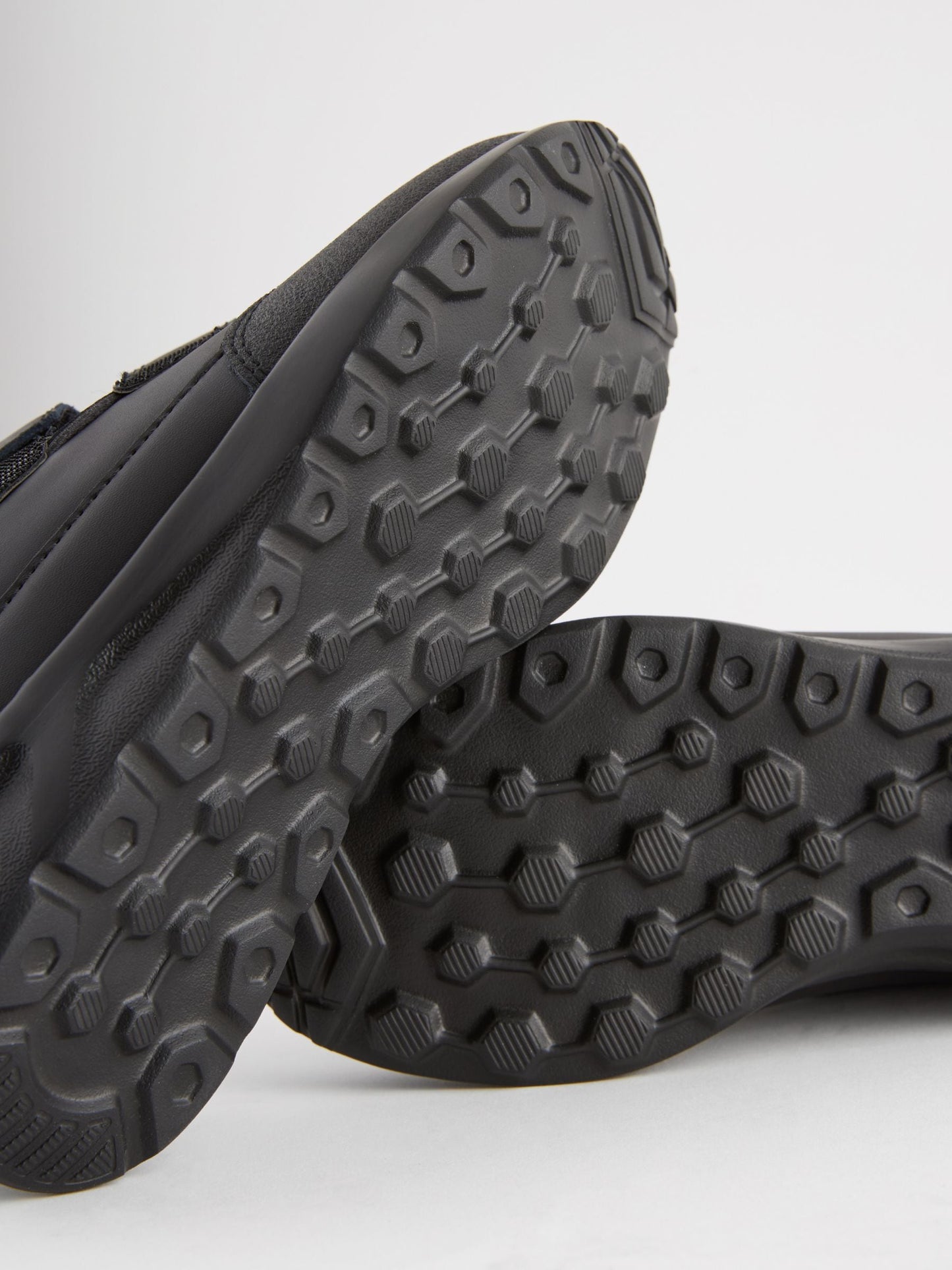 Black Wide Fit (G) Touch Fastening Leather School Shoes image 6