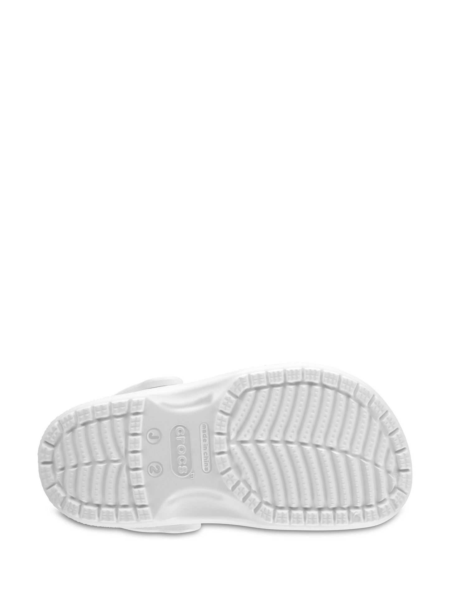 Crocs White Kids Unisex Classic Clogs image 5