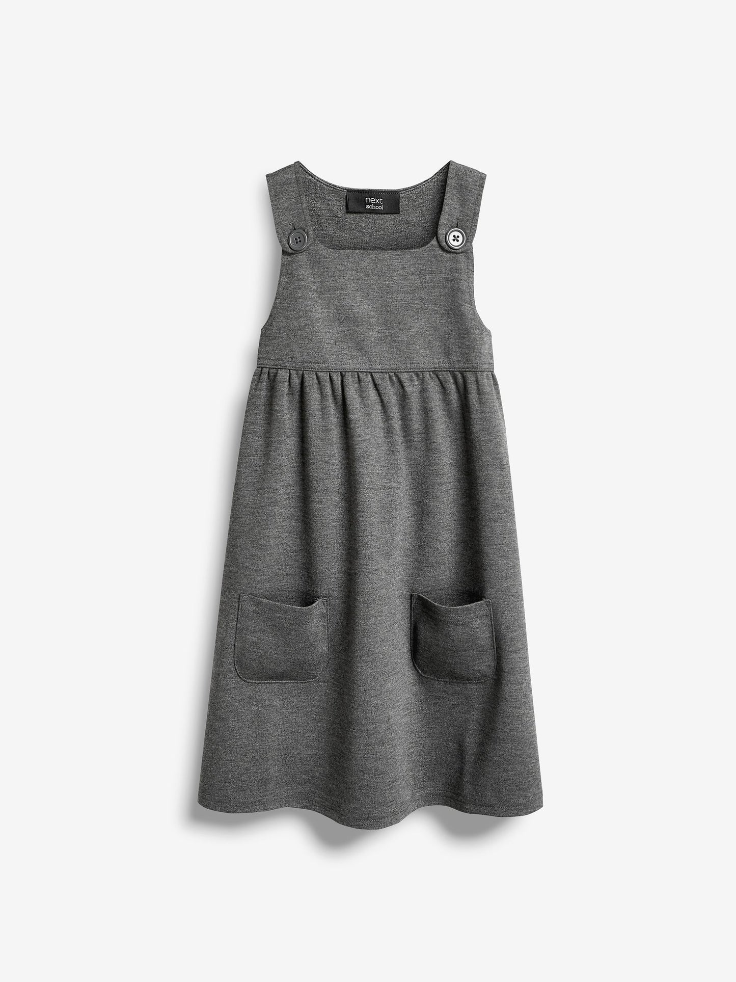 Grey Jersey Stretch Pinafore School Dress (3-14yrs) image 6
