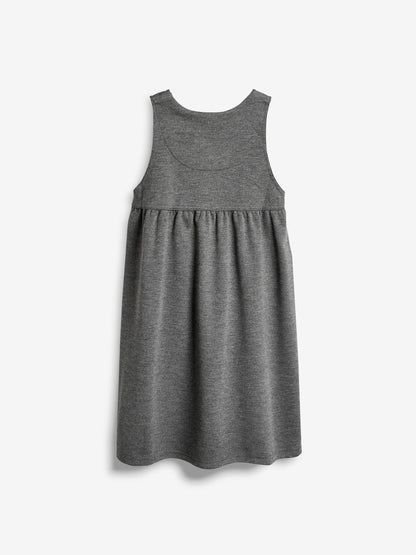 Grey Jersey Stretch Pinafore School Dress (3-14yrs) image 7