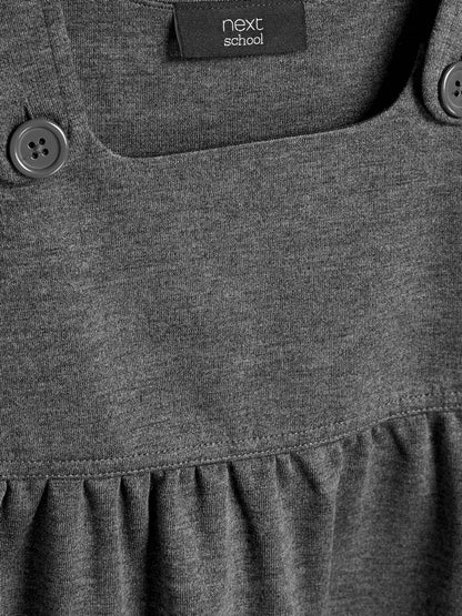 Grey Jersey Stretch Pinafore School Dress (3-14yrs) image 8