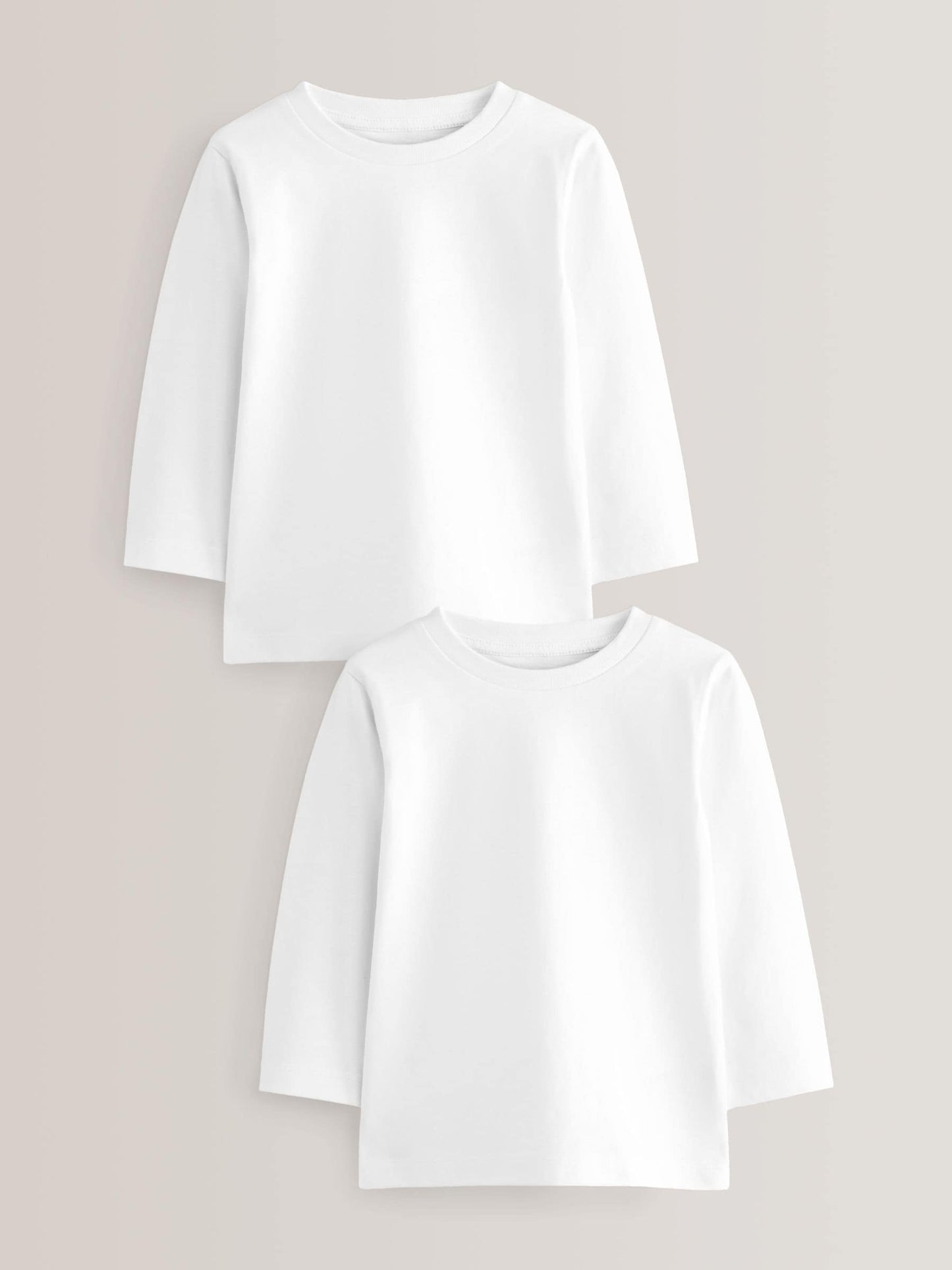 Dsiney Kidz - White 2 Pack Long Sleeve T-Shirts (3mths-7yrs) image 1