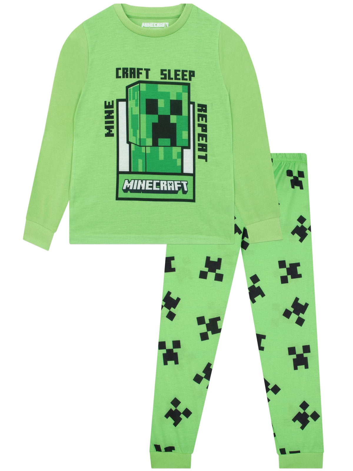Character Blue Minecraft Creeper Pyjamas 2 Pack - image 6