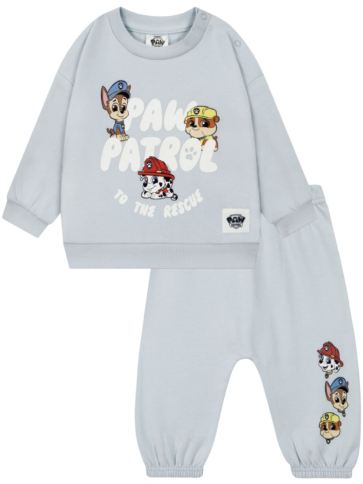 Character Blue PAW Patrol Outfit Chase Marshall And Rubble Sweat Top & Joggers Set - image 1