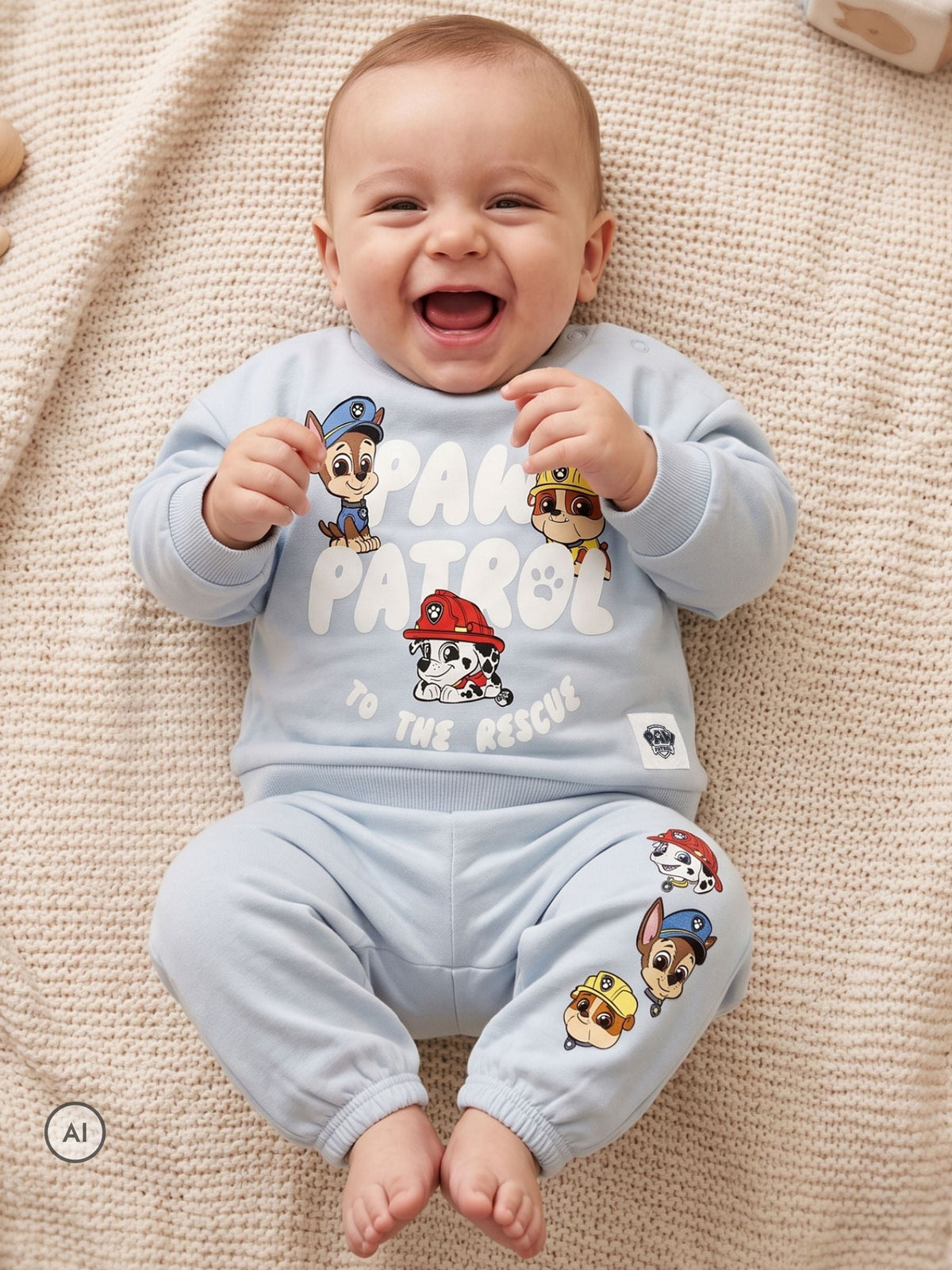 Character Blue PAW Patrol Outfit Chase Marshall And Rubble Sweat Top & Joggers Set - image 10