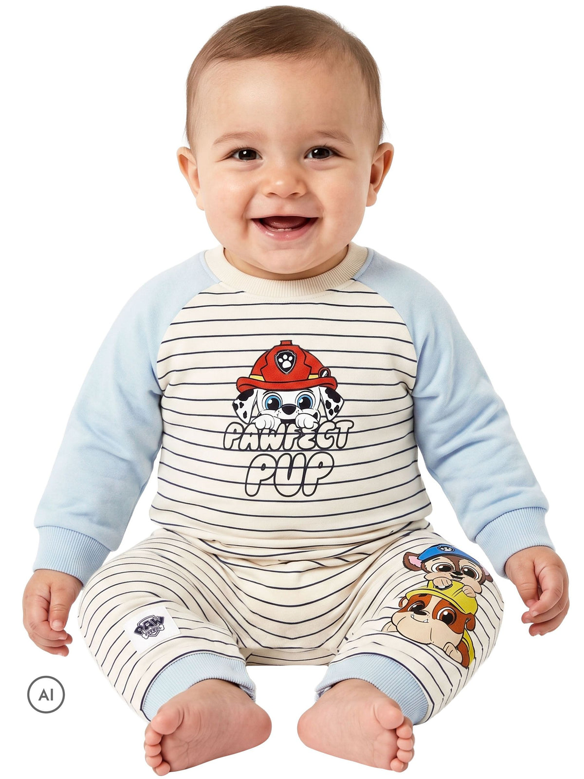 Character Blue PAW Patrol Chase Marshall And Rubble Romper - image 6