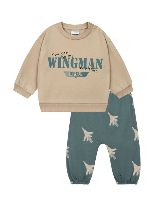 Character Green Gun Outfit Sweat Top & Joggers Set - image 1