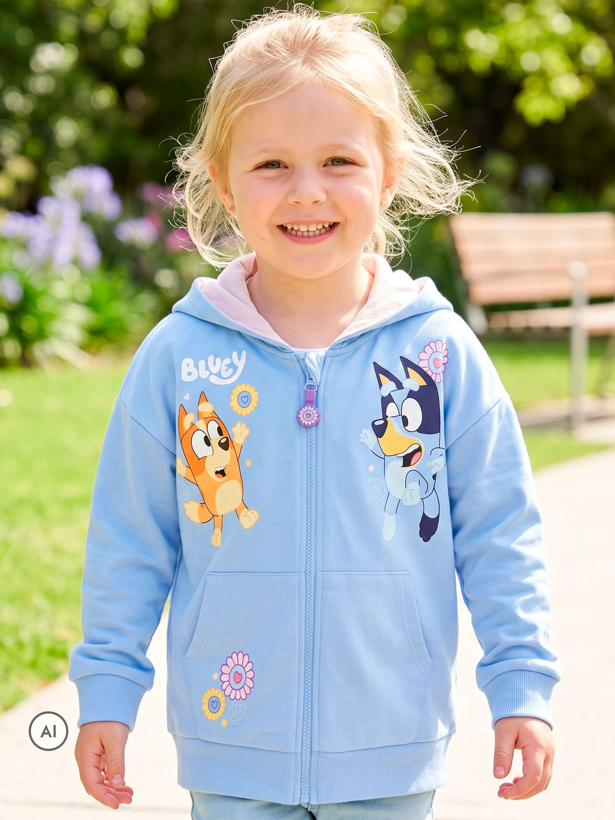Character Blue Bluey And Bingo Zip Hoodie - image 7