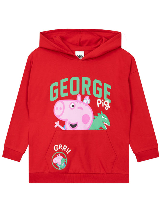 Character Red Peppa Pig George Pig Hoodie - image 1