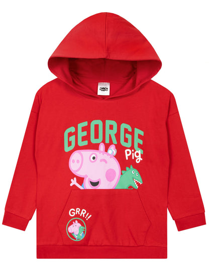 Character Red Peppa Pig George Pig Hoodie - image 3
