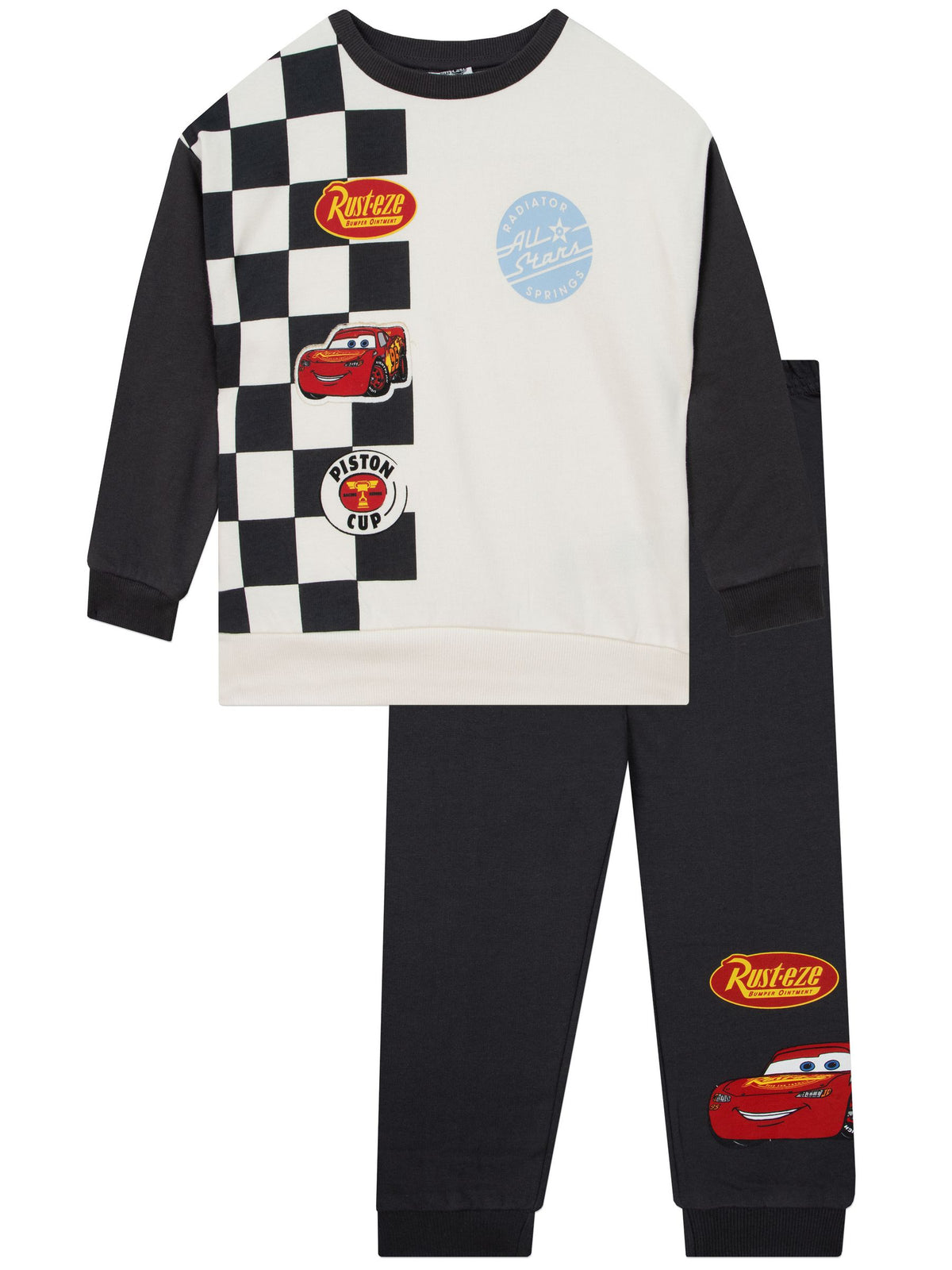 Character White Disney Cars Sweatshirt And Joggers Set - image 1
