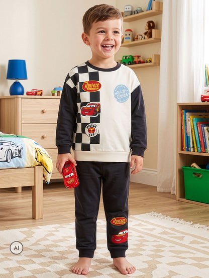 Character White Disney Cars Sweatshirt And Joggers Set - image 2