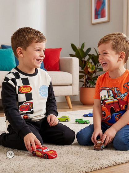 Character White Disney Cars Sweatshirt And Joggers Set - image 6