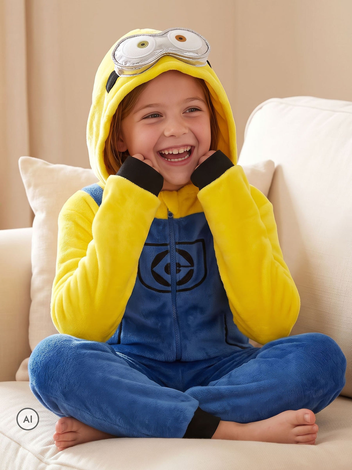 Character Yellow Minions Onesie 3D Goggles - image 6
