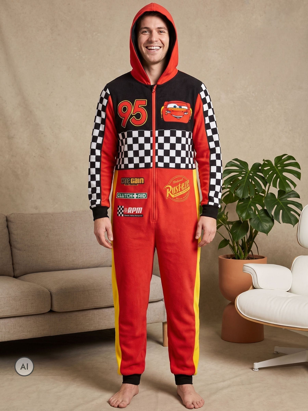 Character Red Disney Cars Onesie - image 5
