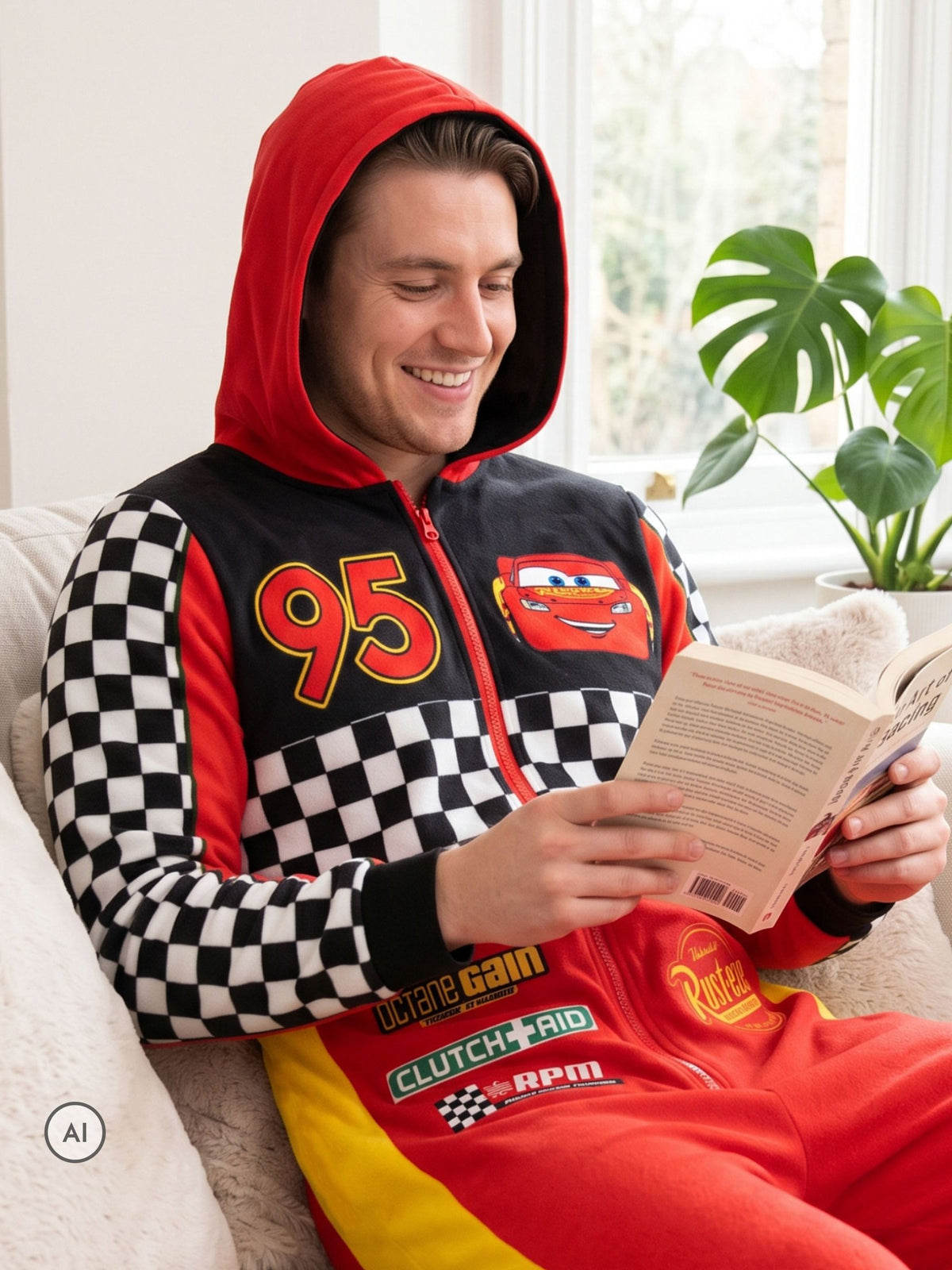 Character Red Disney Cars Onesie - image 6
