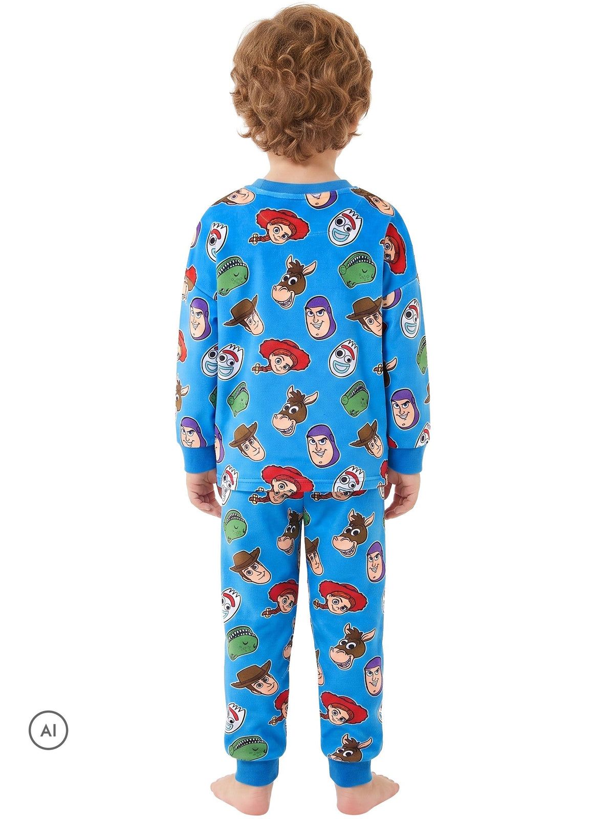 Character Blue Disney Toy Story Buzz Woody And Jessie Pyjamas - image 3