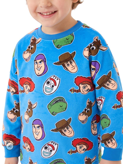 Character Blue Disney Toy Story Buzz Woody And Jessie Pyjamas - image 4