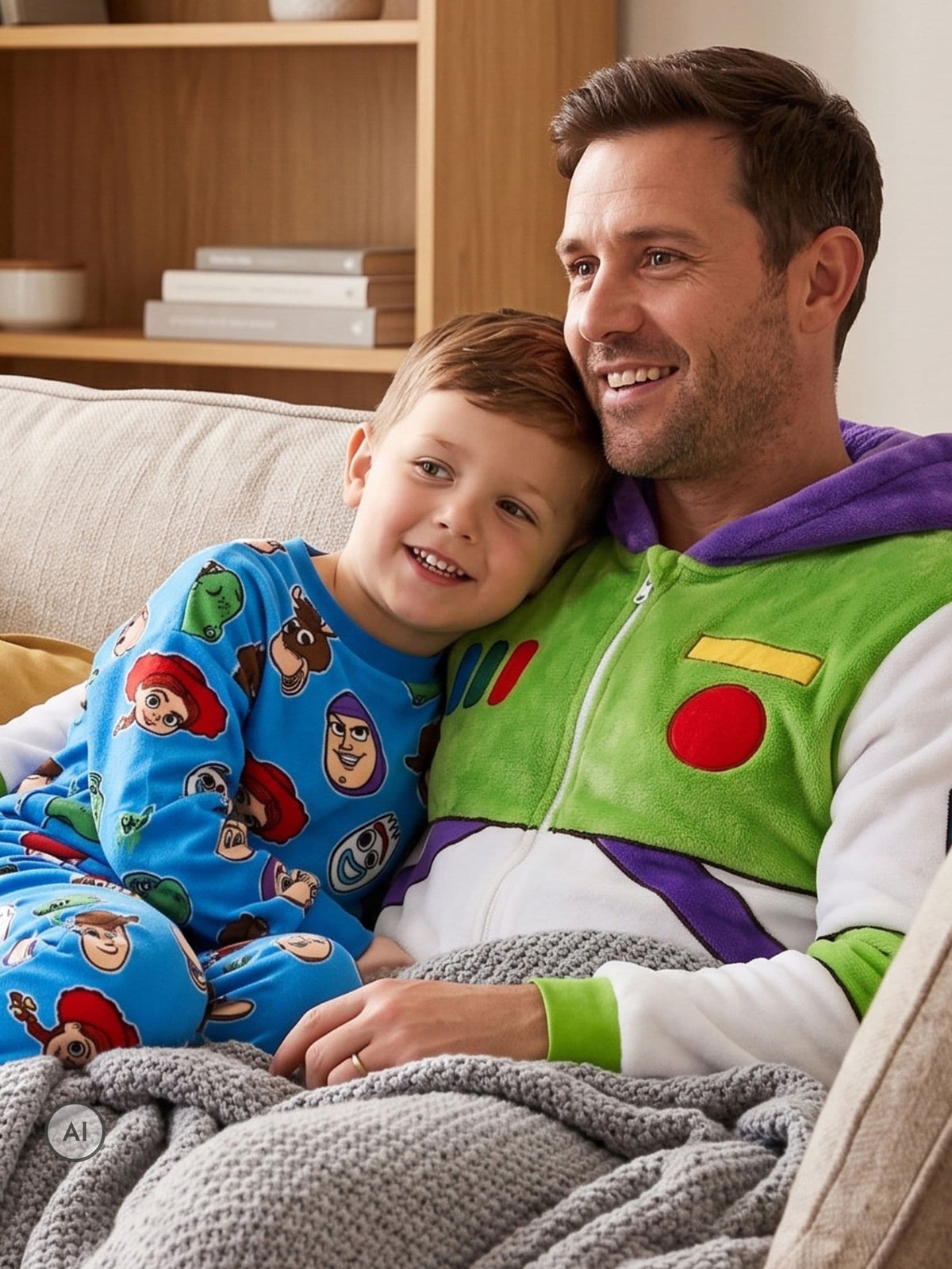 Character Blue Disney Toy Story Buzz Woody And Jessie Pyjamas - image 6