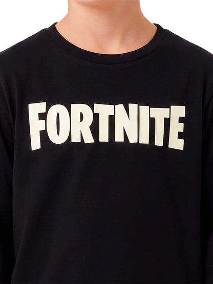 Character Black Fortnite Long Sleeve Pyjamas - image 4