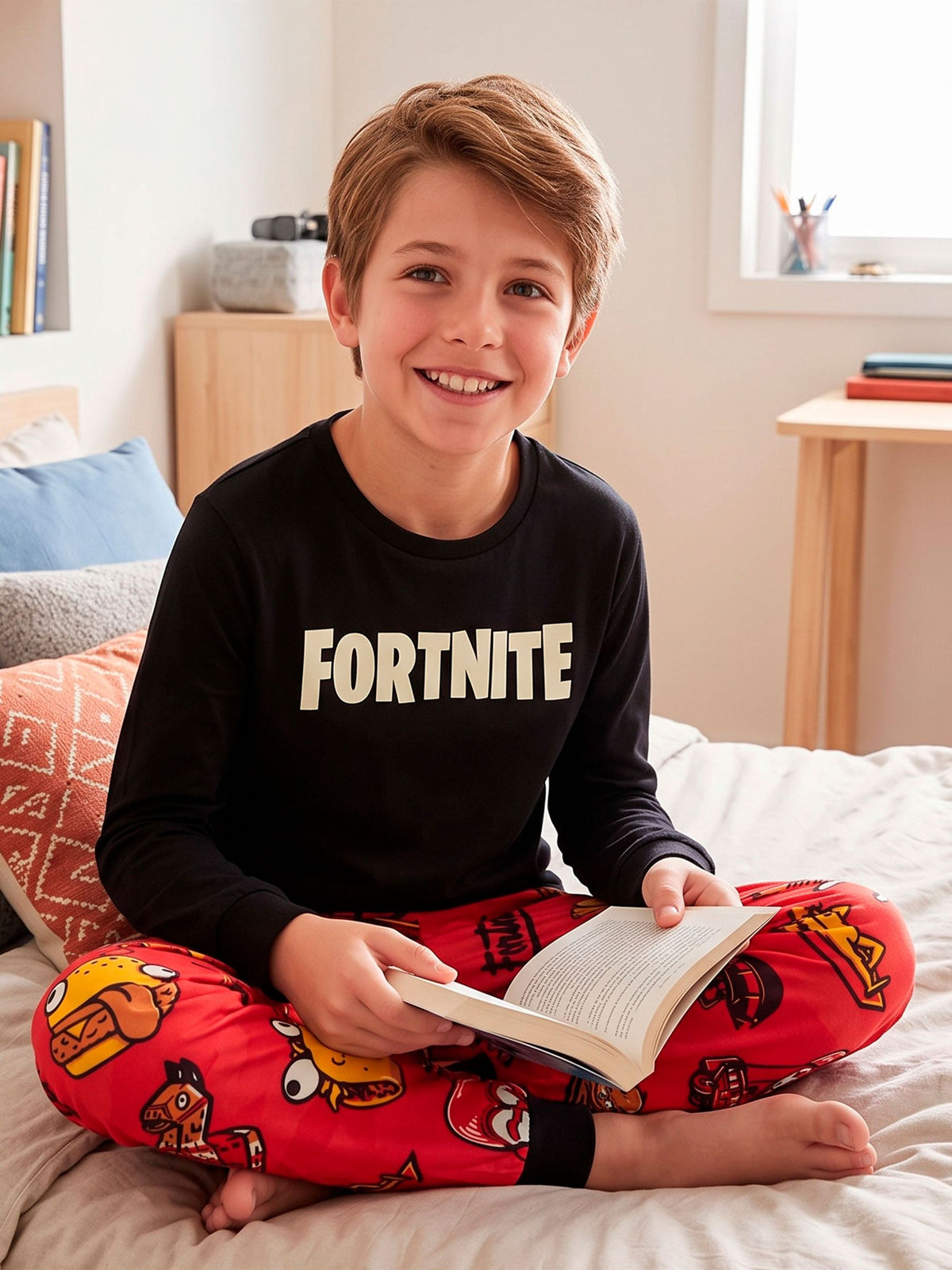 Character Black Fortnite Long Sleeve Pyjamas - image 7