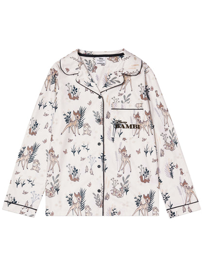 Character White Disney Bambi Button-Up Pyjama Set - image 7